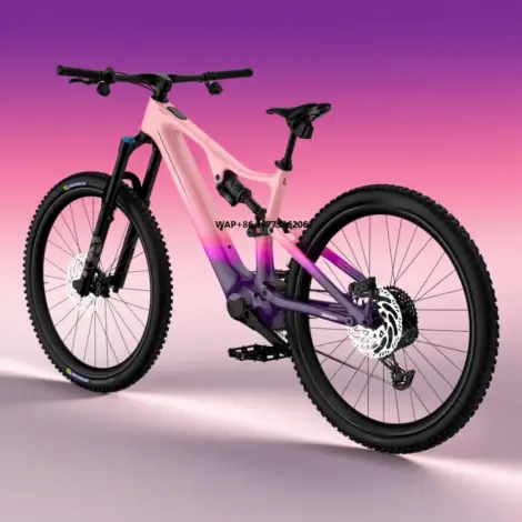 E-Mountain Bike Full Suspension Central Motor 350W 540Wh 85Nm Carbon Frame 12-Speed 47km/h Lightweight 20.5kg XC Race