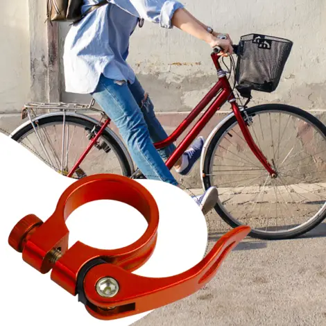 Replacement Part Saddle Pipe Clamp Bicycle Seat Pipe Clamp 15 Degrees 27.2/28.6MM Seat Tube 31.8MM Bike Colorful FOR
