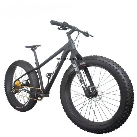 Snow Bike 4.8' Fat Tires Full Carbon Coach Mountain Bikes 26er Axle Thru Rear Space 197mm Snow Complete MTB Hard Bicycle